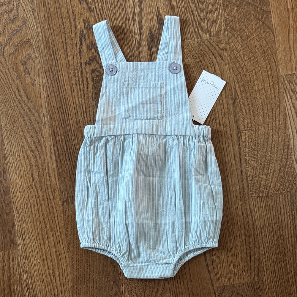 Louis Louise Camion Overall
Cotton Crepe Stripes Bubble Romper
